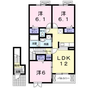 3LDK 間取り図