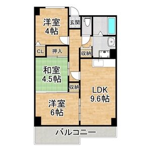 3LDK 間取り図