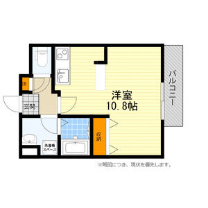 ワンルーム 間取り図