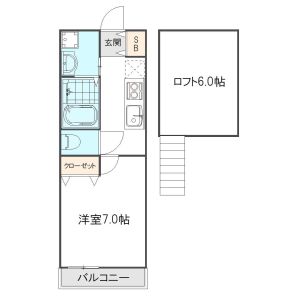 ワンルーム 間取り図