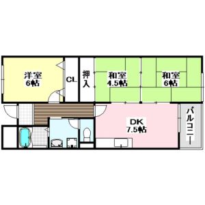 3LDK 間取り図