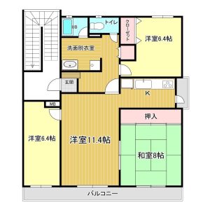 3LDK 間取り図