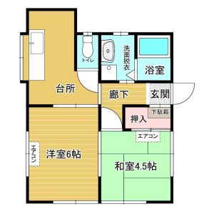 2DK 間取り図
