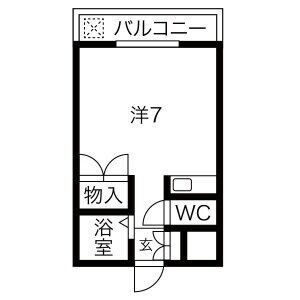 ワンルーム 間取り図