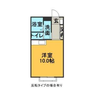 ワンルーム 間取り図