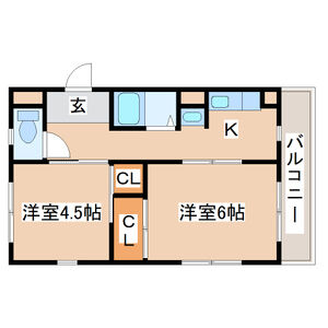 2K 間取り図