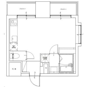 ワンルーム 間取り図