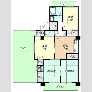 4DK 間取り図