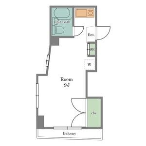 ワンルーム 間取り図