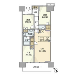 3LDK 間取り図