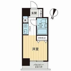 ワンルーム 間取り図