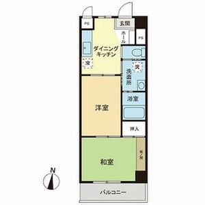 2DK 間取り図