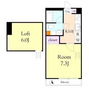 1K 間取り図