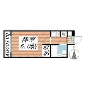 1K 間取り図