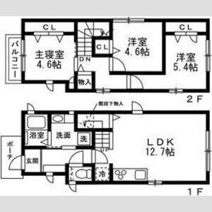 3LDK 間取り図