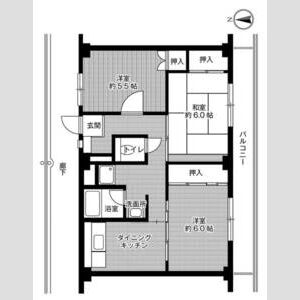3DK 間取り図