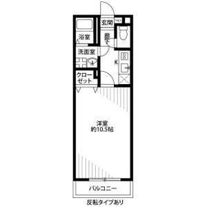 1K 間取り図