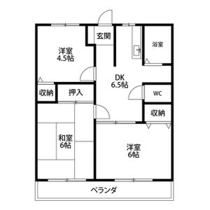 3DK 間取り図