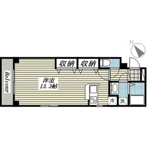 ワンルーム 間取り図