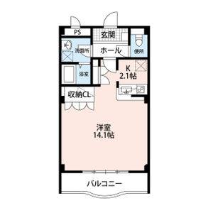 ワンルーム 間取り図