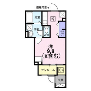ワンルーム 間取り図