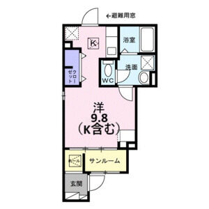 ワンルーム 間取り図
