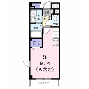 ワンルーム 間取り図