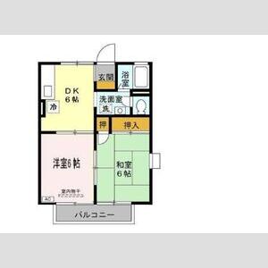 2DK 間取り図