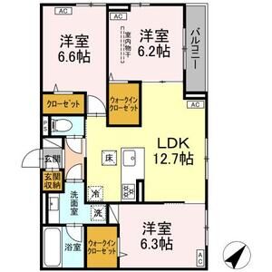 3LDK 間取り図