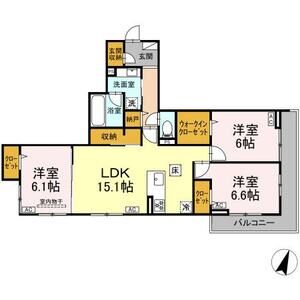 3LDK 間取り図