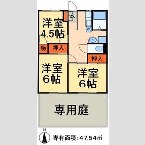 3DK 間取り図