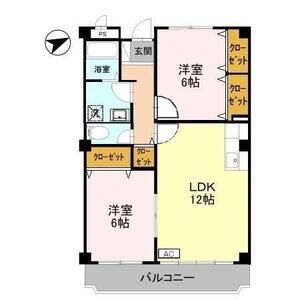 2LDK 間取り図