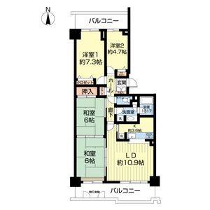 4LDK 間取り図