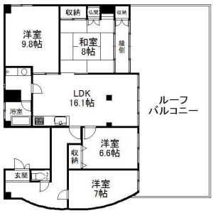 4LDK 間取り図