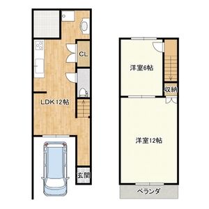 2LDK 間取り図