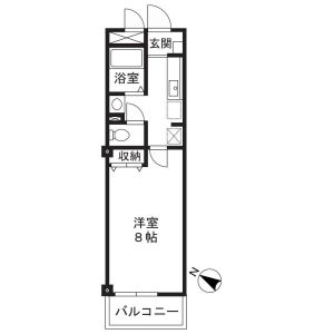 1K 間取り図