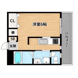 ワンルーム 間取り図