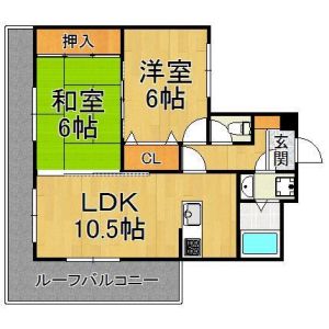 2LDK 間取り図