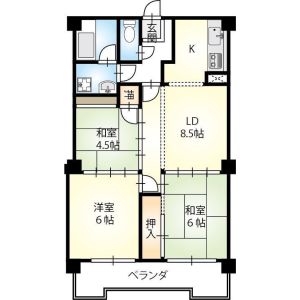 3LDK 間取り図