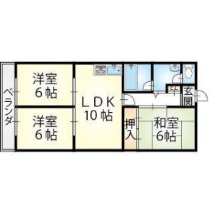 3DK 間取り図