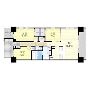 3LDK 間取り図