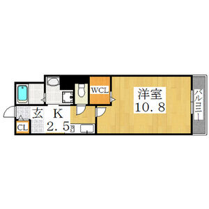 1K 間取り図
