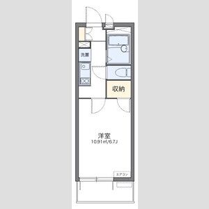 1K 間取り図