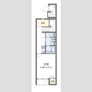 1K 間取り図