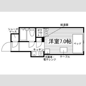 ワンルーム 間取り図