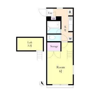 1K 間取り図