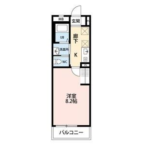 1K 間取り図