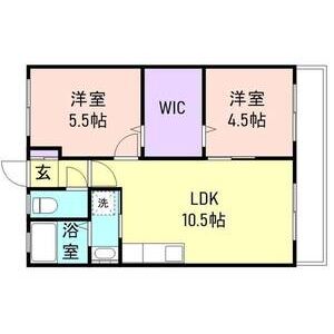 2LDK 間取り図