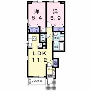 2LDK 間取り図
