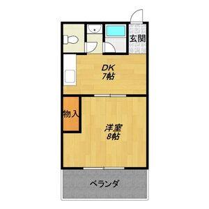 1DK 間取り図